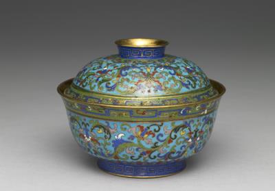 图片[2]-Copper lidded bowl in cloisonne enamels, Qing dynasty (1644-1911)-China Archive